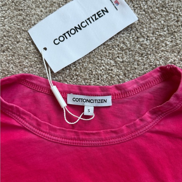 Cotton Citizen Vibrant Pink Long Sleeve Blouse - Picture 2 of 3